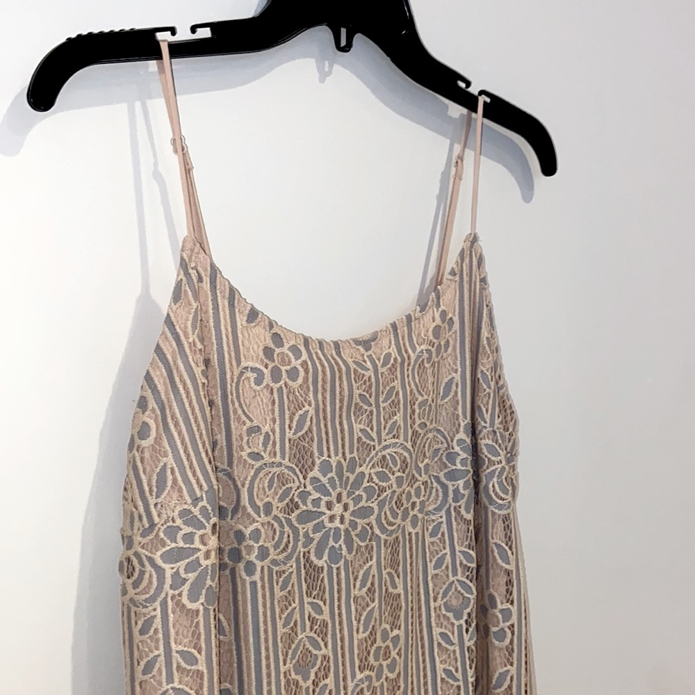 Anthropologie Cream Lace Dress - Picture 8 of 16